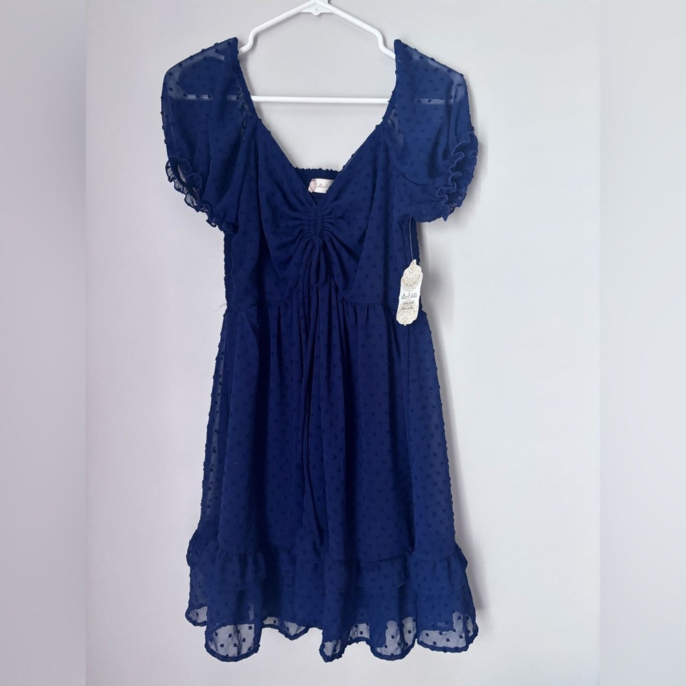 Altar'd State Deep Blue Mini Dress